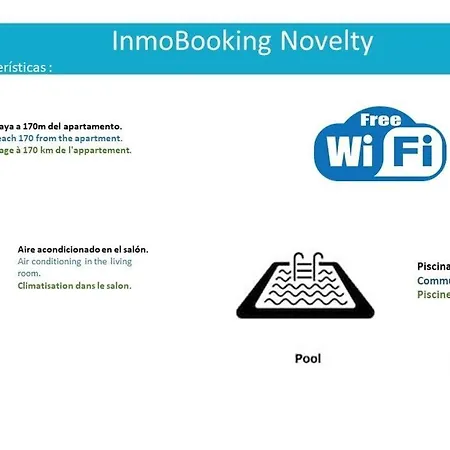 Apartment Novelty 3, Climatizado, Piscina, Playa Y Wifi